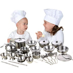 Conjunto Mini Cozinha Sundy em Aço Inoxidável Bambino Conjunto Mini Cozinha Sundy em Aço Inoxidável Bambino Loja do Bambino 