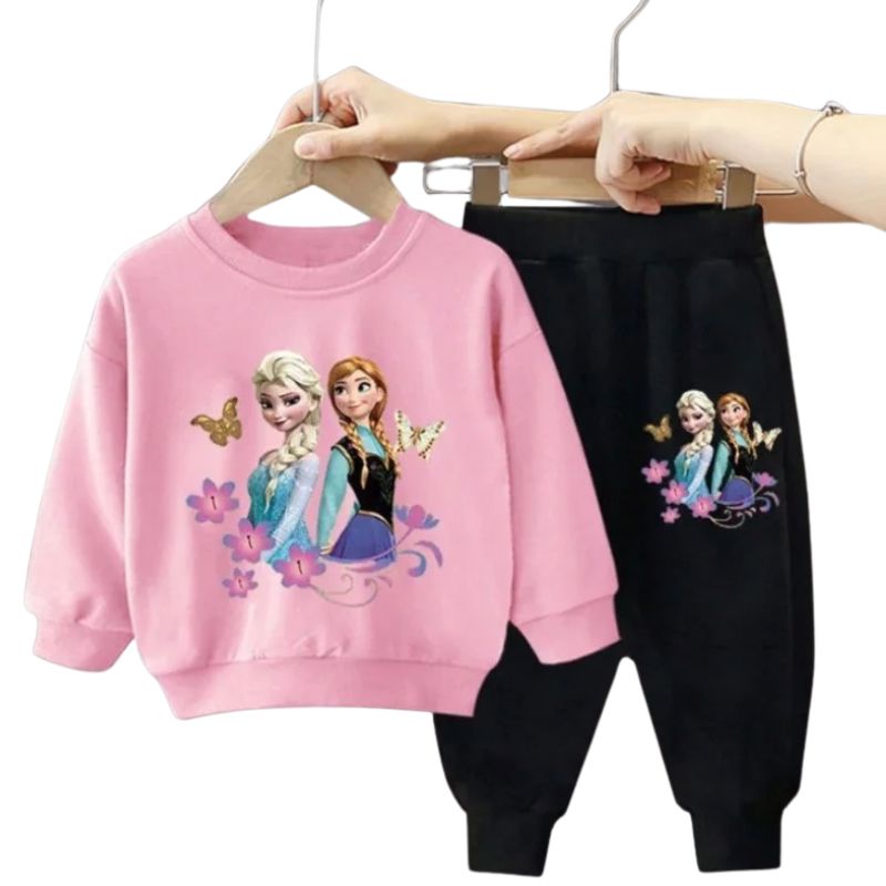 Conjunto Moletom Frozen Infantil Conjunto Moletom Frozen Infantil Loja do Bambino 