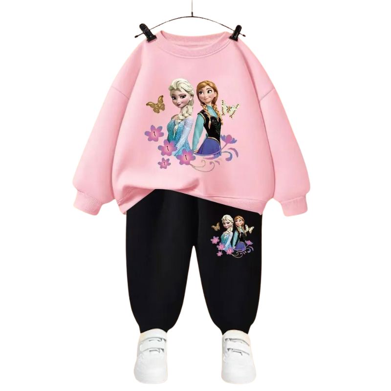 Conjunto Moletom Frozen Infantil Conjunto Moletom Frozen Infantil Loja do Bambino Modelo 01 90 