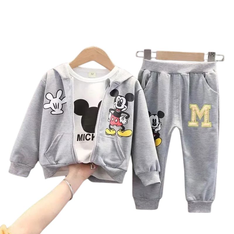 Conjunto Moletom Infantil 3 Peças Mickey Conjunto Moletom Infantil 3 Peças Mickey Loja do Bambino 