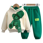 Conjunto Moletom Infantil Bordado de Ursinho Conjunto Moletom Infantil Bordado de Ursinho Loja do Bambino Modelo 04 90 