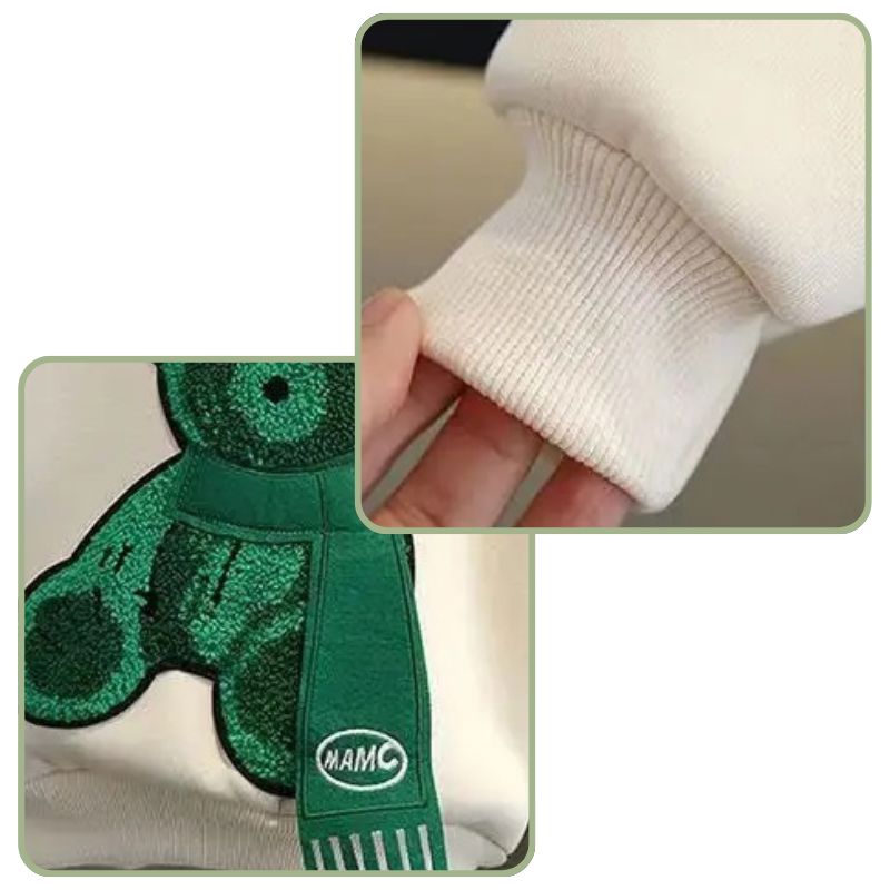 Conjunto Moletom Infantil Bordado de Ursinho Conjunto Moletom Infantil Bordado de Ursinho Loja do Bambino 