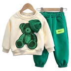 Conjunto Moletom Infantil Bordado de Ursinho Conjunto Moletom Infantil Bordado de Ursinho Loja do Bambino Modelo 02 90 