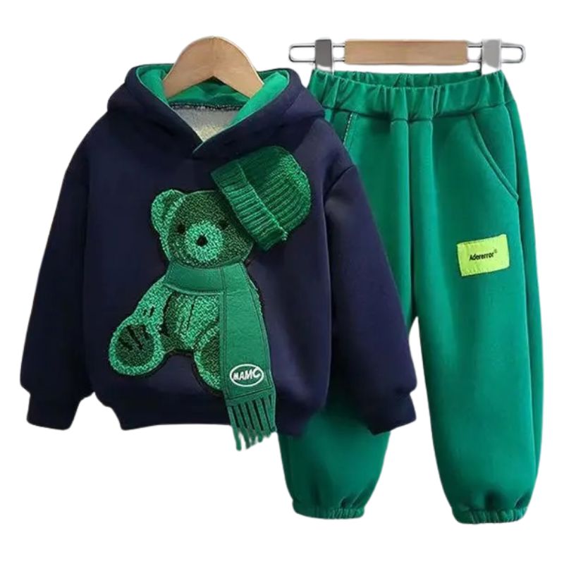 Conjunto Moletom Infantil Bordado de Ursinho Conjunto Moletom Infantil Bordado de Ursinho Loja do Bambino Modelo 03 90 