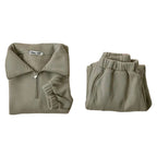 Conjunto Moletom Infantil Gola Alta com Zíper Conjunto Moletom Infantil Gola Alta com Zíper Loja do Bambino Verde 80 