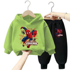 Conjunto Moletom Infantil Homem-Aranha com Capuz Conjunto Moletom Infantil Homem-Aranha com Capuz Loja do Bambino Verde e Preto 90 