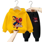Conjunto Moletom Infantil Homem-Aranha com Capuz Conjunto Moletom Infantil Homem-Aranha com Capuz Loja do Bambino Amarelo e Preto 90 