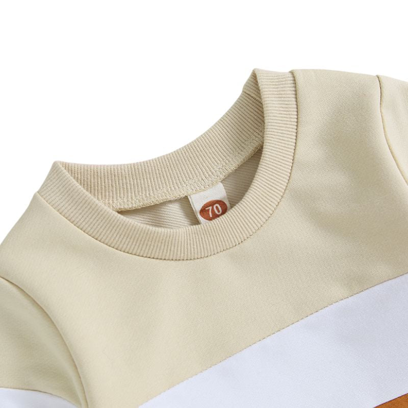 Conjunto Moletom Infantil Listrado Unissex Conjunto Moletom Infantil Listrado Unissex Loja do Bambino 