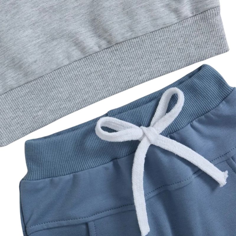 Conjunto Moletom Infantil Listrado Unissex Conjunto Moletom Infantil Listrado Unissex Loja do Bambino 