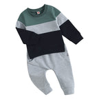 Conjunto Moletom Infantil Listrado Unissex Conjunto Moletom Infantil Listrado Unissex Loja do Bambino 