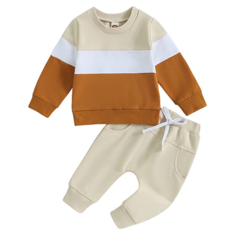 Conjunto Moletom Infantil Listrado Unissex Conjunto Moletom Infantil Listrado Unissex Loja do Bambino 