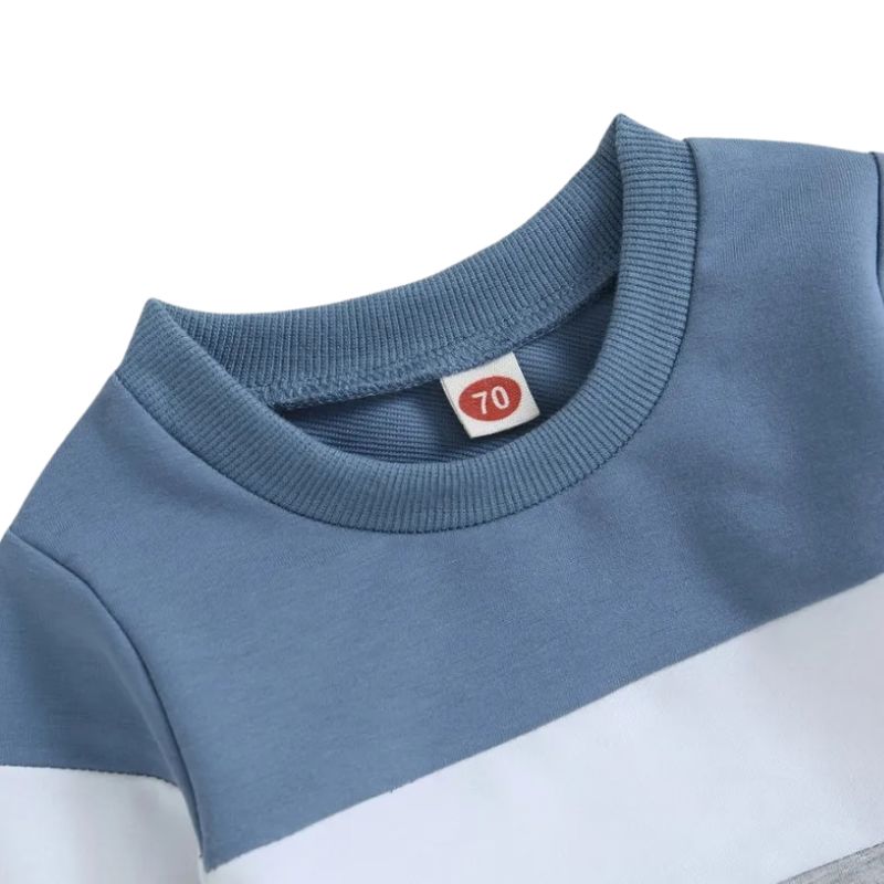 Conjunto Moletom Infantil Listrado Unissex Conjunto Moletom Infantil Listrado Unissex Loja do Bambino 