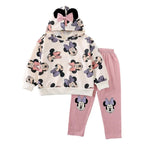 Conjunto Moletom Infantil Minnie com Capuz Conjunto Moletom Infantil Minnie com Capuz Loja do Bambino Rosa 80 