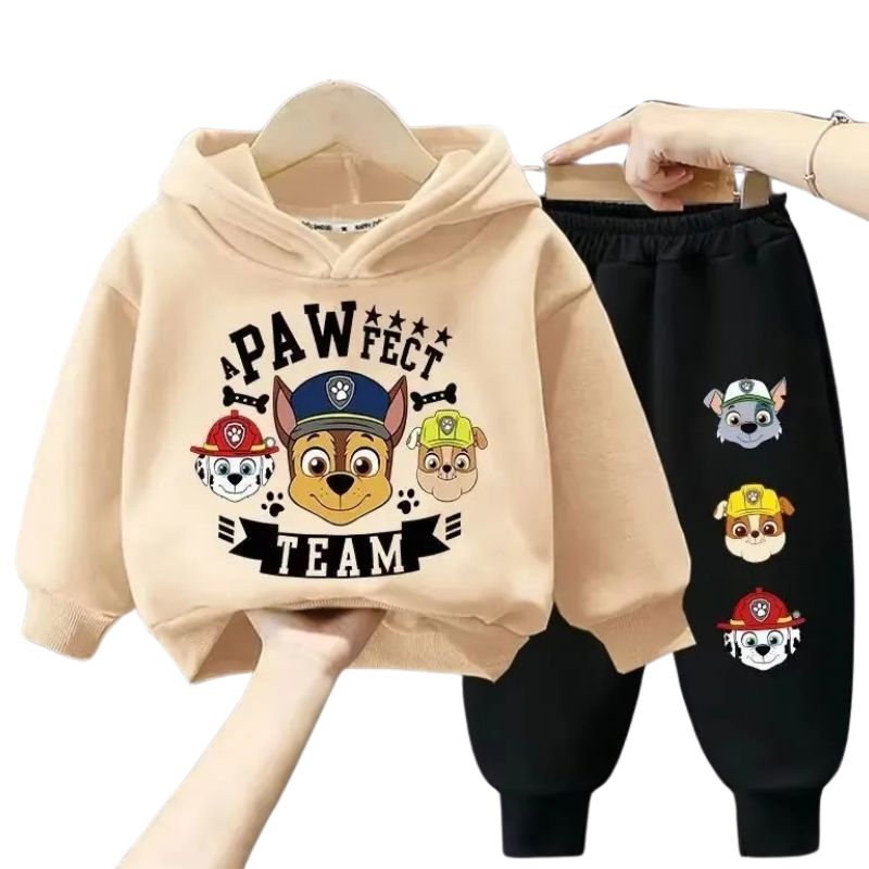 Conjunto Moletom Patrulha Canina Infantil Conjunto Moletom Patrulha Canina Infantil Loja do Bambino Bege 90 