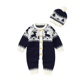 Conjunto Natalino Bebê Bambino - Macacão e Touca Conjunto Natalino Infantil Bambino - Macacão e Touca Loja do Bambino 