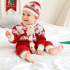 Conjunto Natalino Bebê Bambino - Macacão e Touca Conjunto Natalino Infantil Bambino - Macacão e Touca Loja do Bambino 