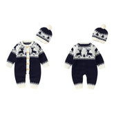 Conjunto Natalino Bebê Bambino - Macacão e Touca Conjunto Natalino Infantil Bambino - Macacão e Touca Loja do Bambino Azul 0 a 3 meses 