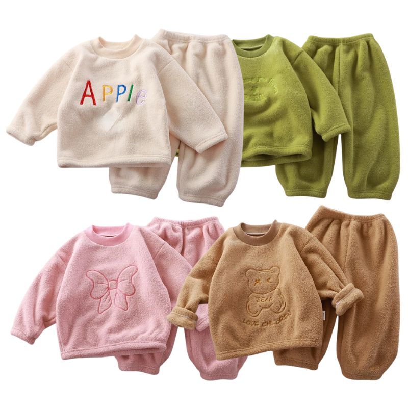 Conjunto Pijama Infantil Peluciado Unissex Conjunto Pijama Infantil Peluciado Unissex Loja do Bambino 