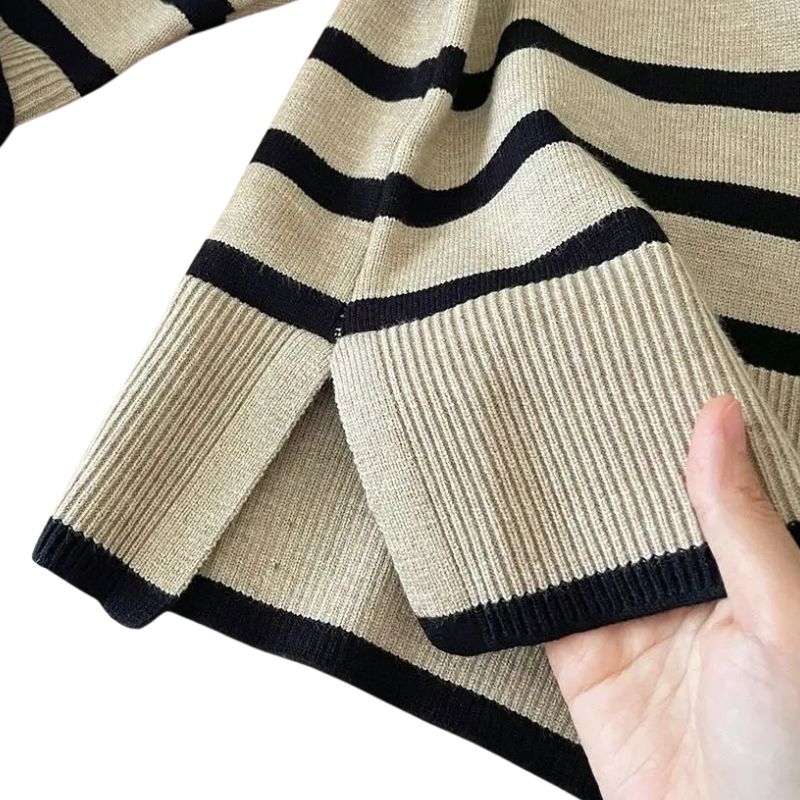 Conjunto Suéter Listrado Infantil Feminino Conjunto Suéter Listrado Infantil Feminino Loja do Bambino 