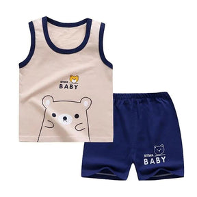 Conjunto Verão Para Menino Recém Nascido Bambino Conjunto Verão Para Menino Recém Nascido Bambino Loja do Bambino Modelo 06 6 meses 