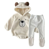 Conjunto Bebê Macacão e Body de Ursinho