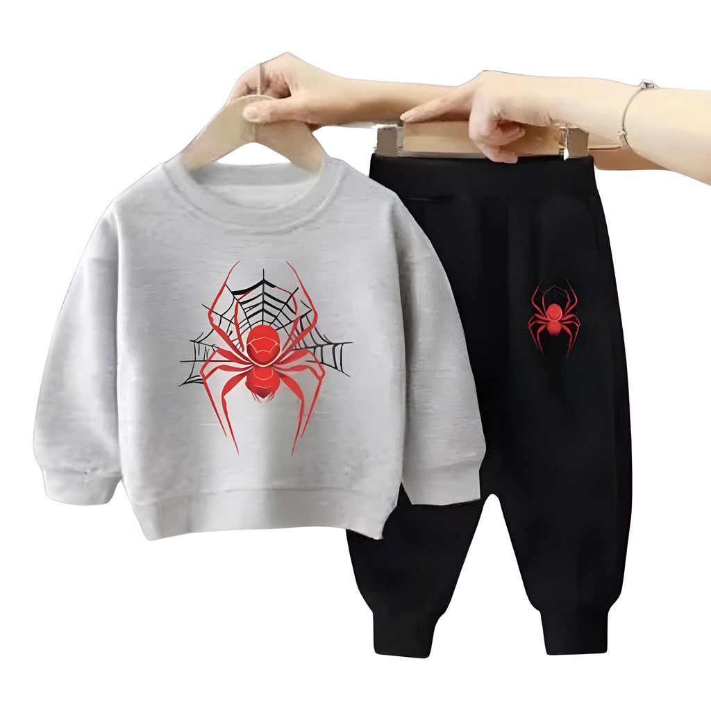 Conjunto Infantil Moletom do Homem-Aranha Conjunto Infantil Moletom do Homem-Aranha Loja do Bambino Cinza 100 