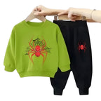 Conjunto Infantil Moletom do Homem-Aranha Conjunto Infantil Moletom do Homem-Aranha Loja do Bambino Verde 100 
