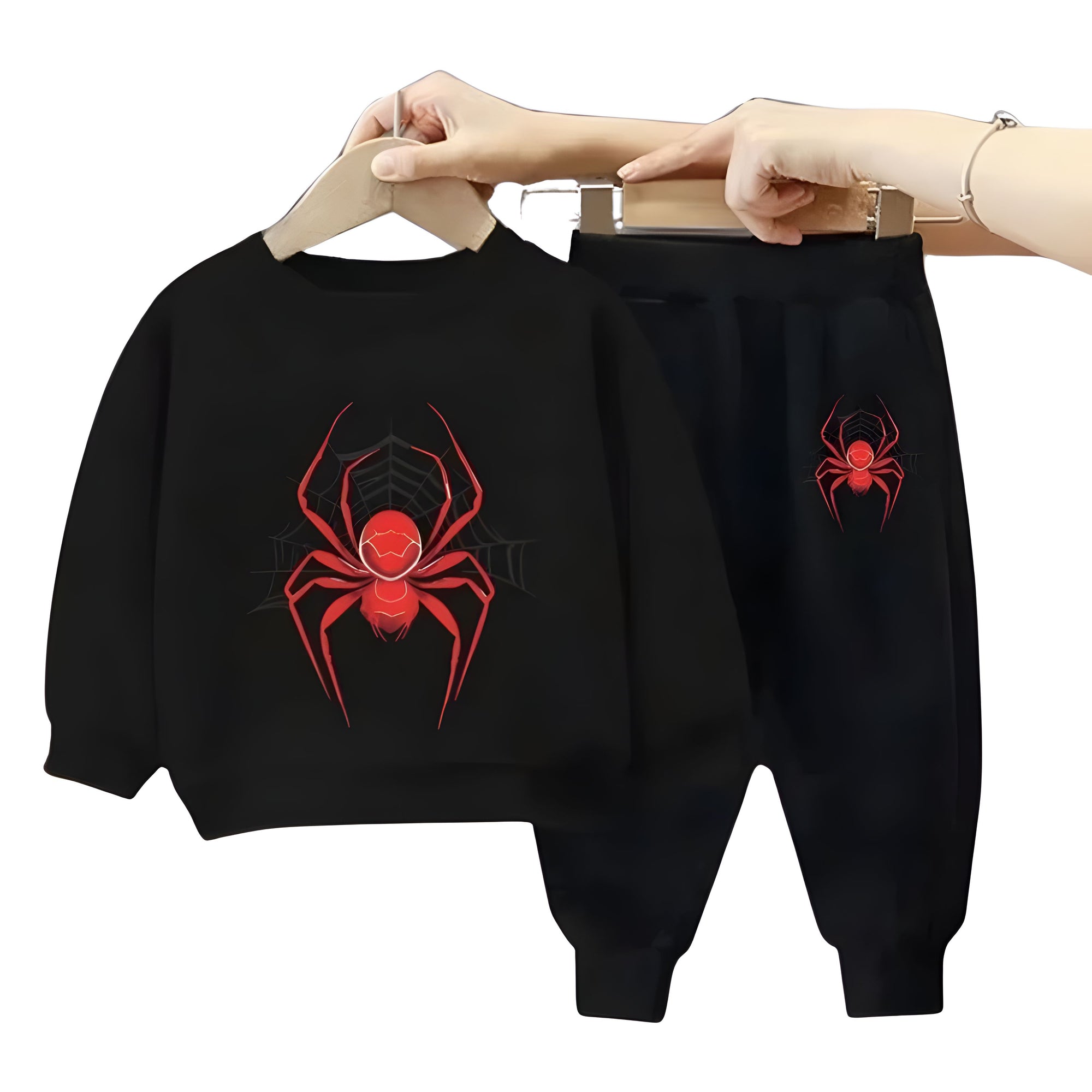 Conjunto Infantil Moletom do Homem-Aranha Conjunto Infantil Moletom do Homem-Aranha Loja do Bambino Preto 100 