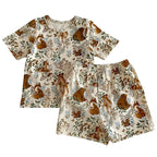 Conjunto Infantil Unissex com Estampa de Animais Conjunto Infantil Unissex com Estampa de Animais Loja do Bambino Modelo 03 80 