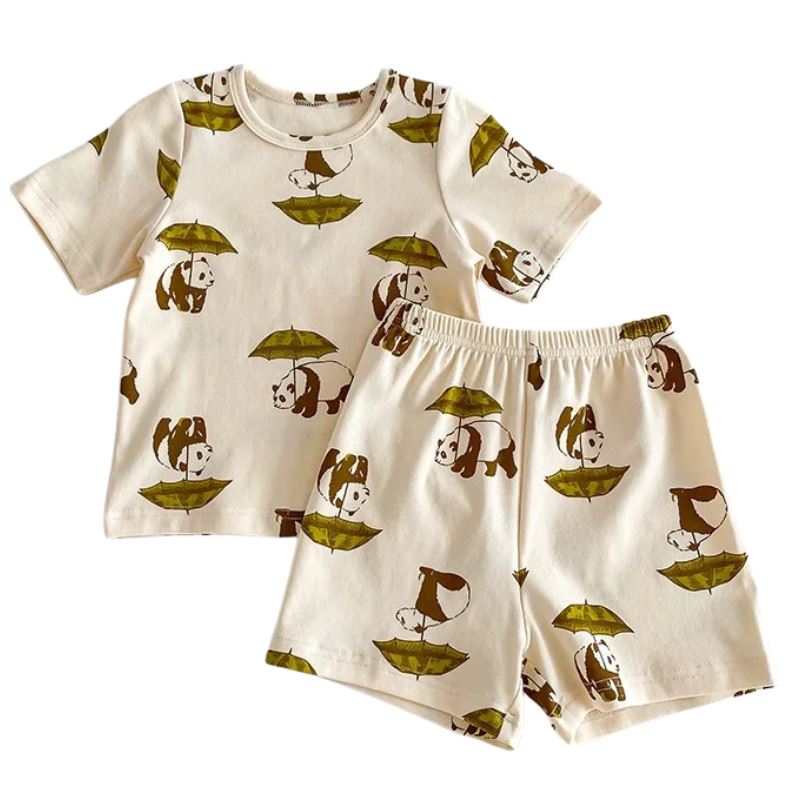 Conjunto Infantil Unissex com Estampa de Animais Conjunto Infantil Unissex com Estampa de Animais Loja do Bambino Modelo 05 80 