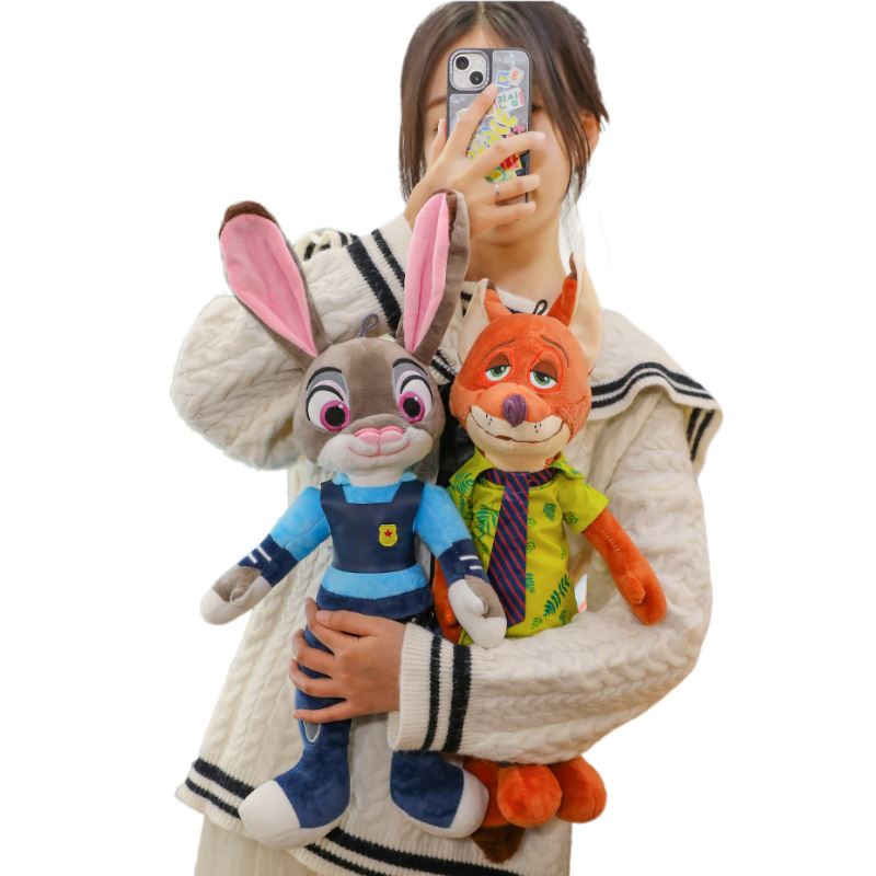 Conjunto Pelúcia Zootopia Nick Raposa e Judy Coelha Conjunto Pelúcia Zootopia Nick Raposa e Judy Coelha Loja do Bambino 