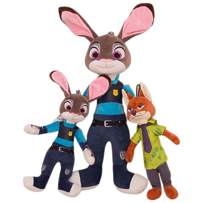 Conjunto Pelúcia Zootopia Nick Raposa e Judy Coelha Conjunto Pelúcia Zootopia Nick Raposa e Judy Coelha Loja do Bambino 