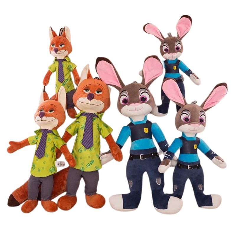 Conjunto Pelúcia Zootopia Nick Raposa e Judy Coelha Conjunto Pelúcia Zootopia Nick Raposa e Judy Coelha Loja do Bambino 