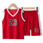 Conjunto de Basquete Infantil para o Verão - Conjunto com até 4 Unidades Conjunto de Basquete Infantil para o Verão - Conjunto com até 4 Unidades Loja do Bambino Vermelho 100 