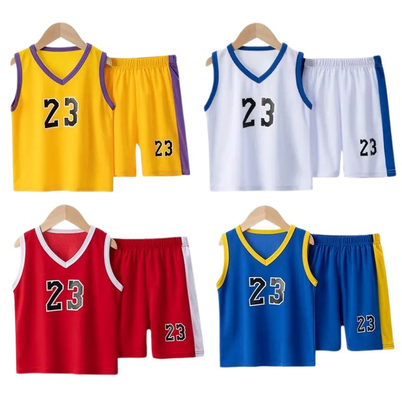 Conjunto de Basquete Infantil para o Verão - Conjunto com até 4 Unidades Conjunto de Basquete Infantil para o Verão - Conjunto com até 4 Unidades Loja do Bambino 