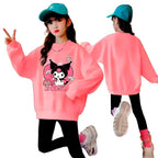 Conjunto Moletom Infantil Kuromi Conjunto Moletom Infantil Kuromi Loja do Bambino 