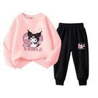 Conjunto Moletom Infantil Kuromi Conjunto Moletom Infantil Kuromi Loja do Bambino Modelo 02 100 