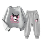 Conjunto Moletom Infantil Kuromi Conjunto Moletom Infantil Kuromi Loja do Bambino Modelo 05 100 
