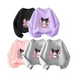 Conjunto Moletom Infantil Kuromi Conjunto Moletom Infantil Kuromi Loja do Bambino 