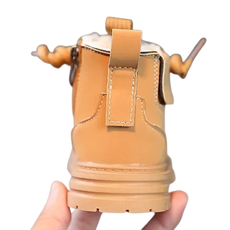 Coturno Infantil Couro Suede Peluciado Coturno Infantil Couro Suede Peluciado Loja do Bambino 