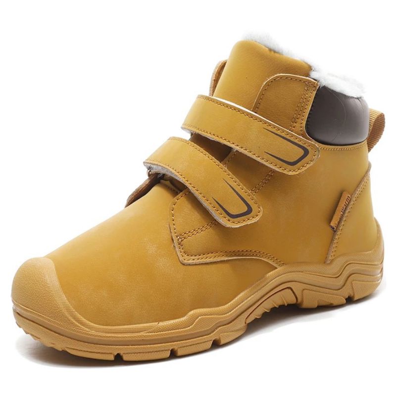 Coturno Infantil Peluciado Velcro Coturno Infantil Peluciado Velcro Loja do Bambino Marrom 30 (19.2cm) 