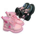 Coturno Infantil com Zíper Lateral Corações Coturno Infantil com Zíper Lateral Corações Loja do Bambino 