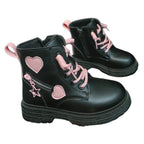 Coturno Infantil com Zíper Lateral Corações Coturno Infantil com Zíper Lateral Corações Loja do Bambino 