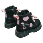 Coturno Infantil com Zíper Lateral Corações Coturno Infantil com Zíper Lateral Corações Loja do Bambino 