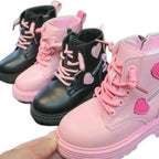 Coturno Infantil com Zíper Lateral Corações Coturno Infantil com Zíper Lateral Corações Loja do Bambino 