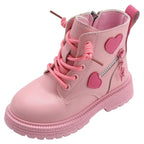 Coturno Infantil com Zíper Lateral Corações Coturno Infantil com Zíper Lateral Corações Loja do Bambino 