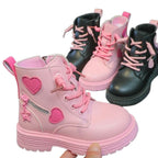 Coturno Infantil com Zíper Lateral Corações Coturno Infantil com Zíper Lateral Corações Loja do Bambino 