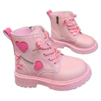 Coturno Infantil com Zíper Lateral Corações Coturno Infantil com Zíper Lateral Corações Loja do Bambino 