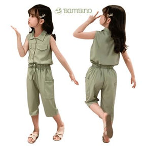 Conjunto Monocromático - Elegância Casual para Meninas Conjunto Monocromático - Elegância Casual para Meninas Loja do Bambino 