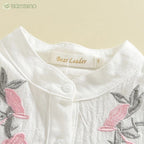 Conjunto Feminino Bordado - Estilo Encantador para Meninas de 3 a 7 Anos Conjunto Feminino Bordado - Estilo Encantador para Meninas de 3 a 7 Anos Loja do Bambino 